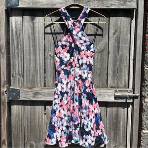 Breezy floral dress with crossover straps 🌸